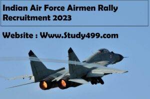 Indian Air Force Airmen Rally Recruitment 2023