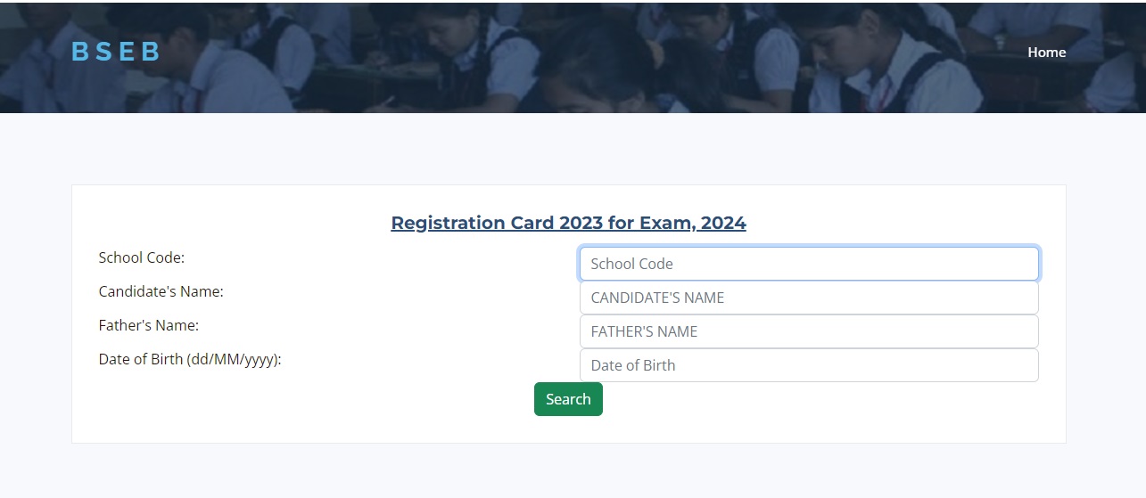 Bihar Board 10th Registration Card Download 2024