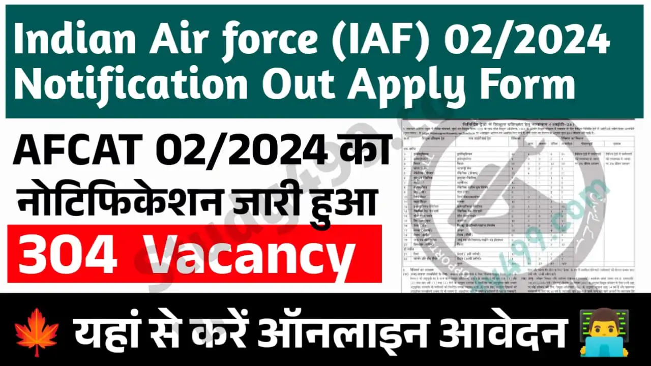 Indian Air Force AFCAT 2 2024