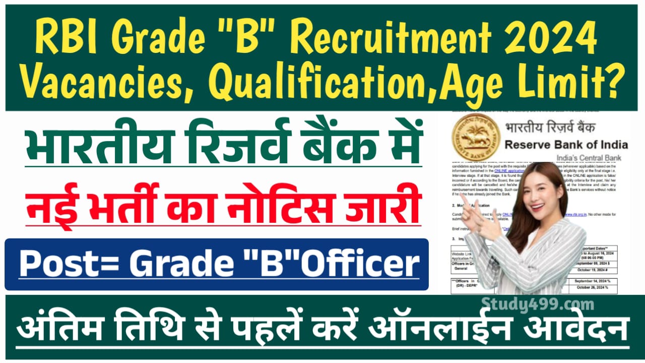 RBI Grade B Recruitment 2024